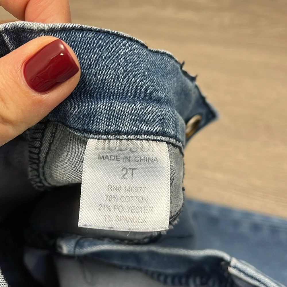 Hudson Girls Stretch Jeans - size 2T